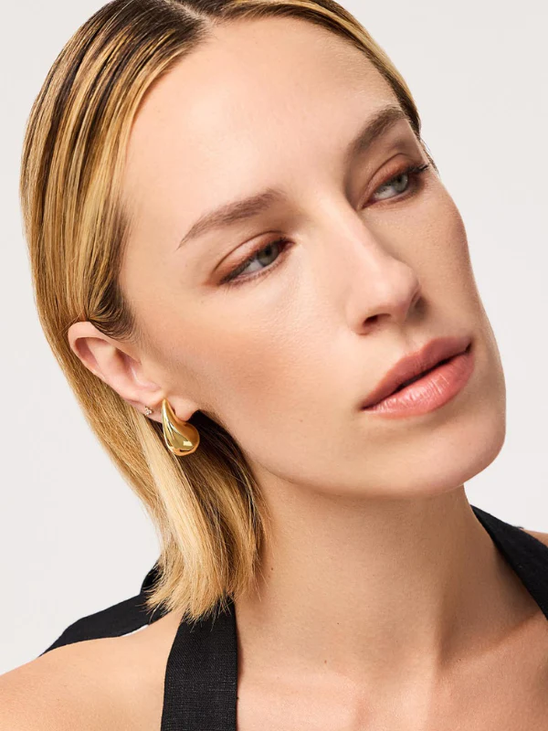 Golden Drop Earrings - Image 5