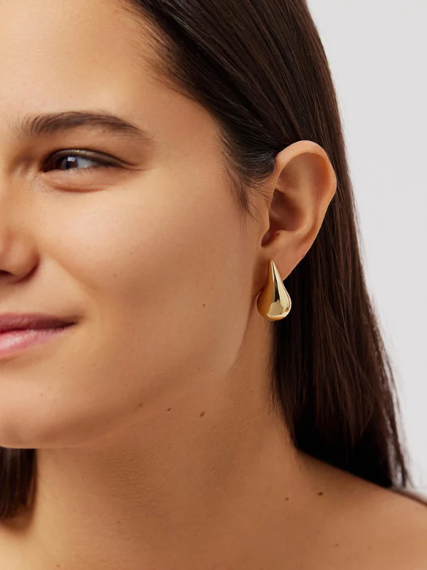 Golden Drop Earrings - Image 6